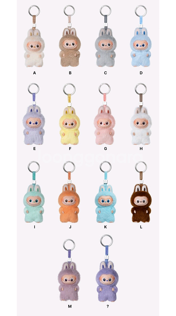 팝마트 정품) 라부부 미니 내마음속비밀번호 키링--0