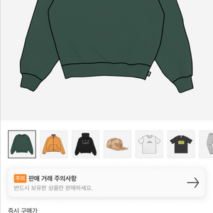 판매)아이앱 자수 스웨트셔츠 그린 XL 새상품
