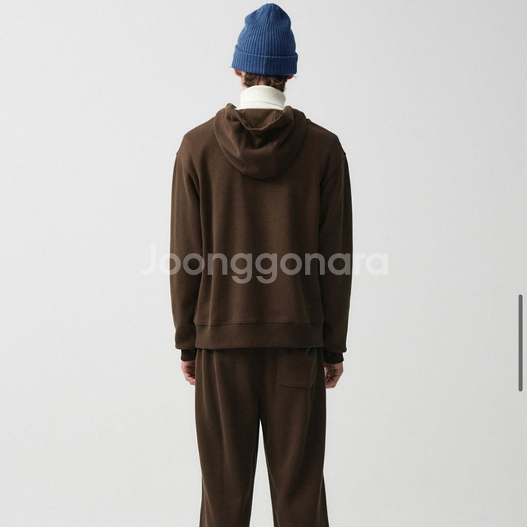 무배) 마리떼 프랑소와 저버 클래식 로고 버튼 후드티--2