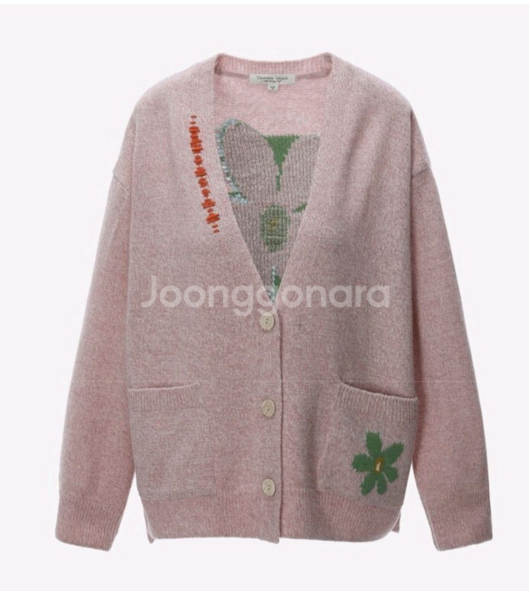 써스데이아일랜드 미수아바호브 클라라 꽃 인타사 가디건--5