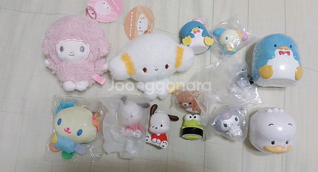 산리오 인형&피규어 세트--0