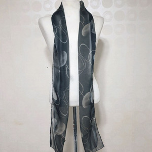 블랙스카프 블랙머플러 얇은스카프 얇은머플러