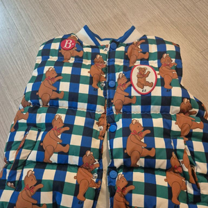 베베드피노 곰돌이 패턴 상의 120