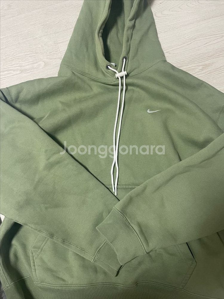 나이키 솔로스우시 후드 오일 그린 XXL--0