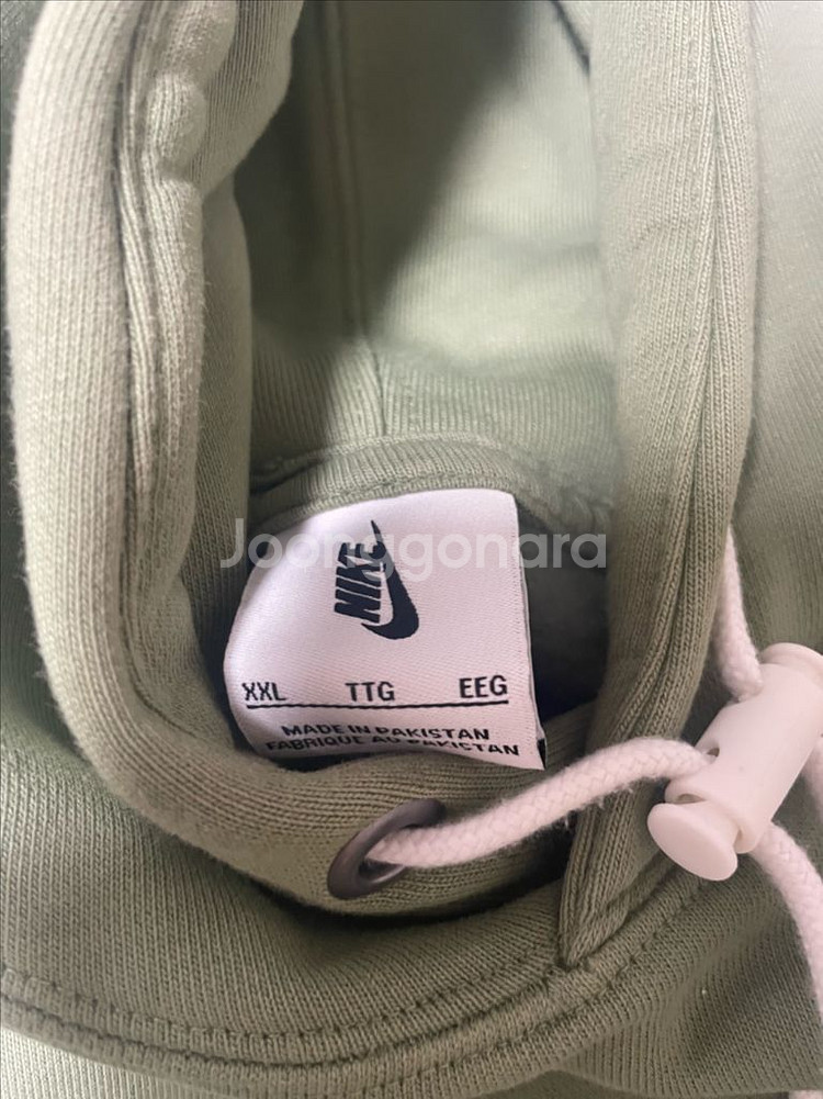 나이키 솔로스우시 후드 오일 그린 XXL--1