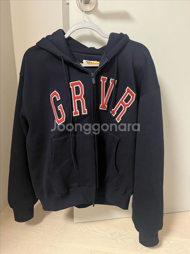 그로브 기모 후드집업 네이비--0