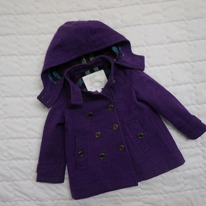 버버리 매장판 여아 3y 후드 모직 코트 자켓 사랑봉봉