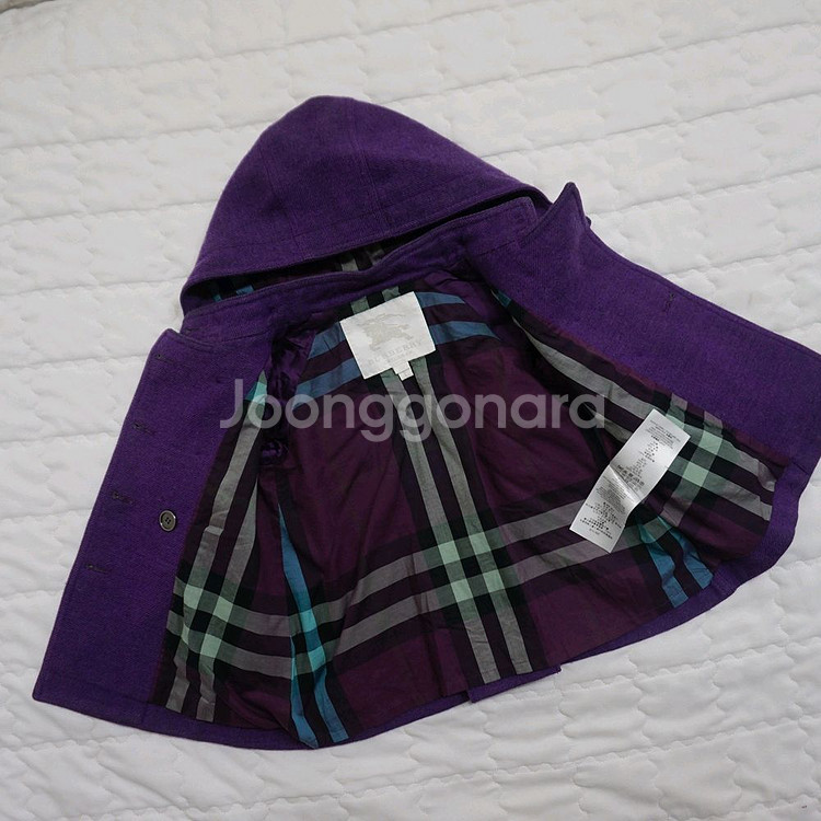 버버리 매장판 여아 3y 후드 모직 코트 자켓 사랑봉봉--2