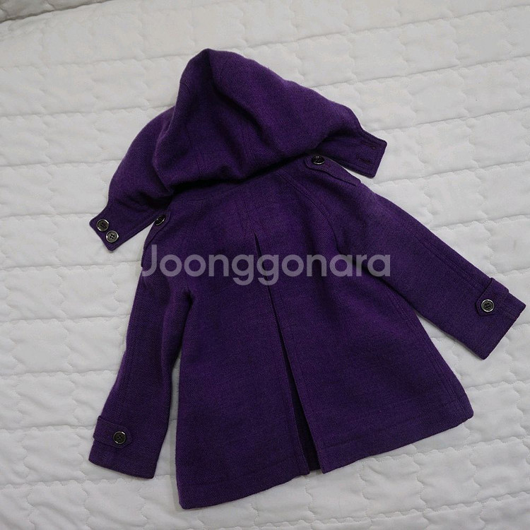 버버리 매장판 여아 3y 후드 모직 코트 자켓 사랑봉봉--1