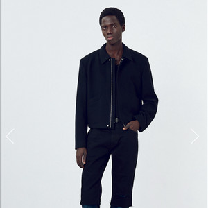 토니웩 버진 울 크롭 자켓 블랙 L 풀셋