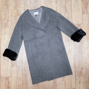 끌로디피에로(claudie pierlot) 밍크퍼 캐시울코트 55