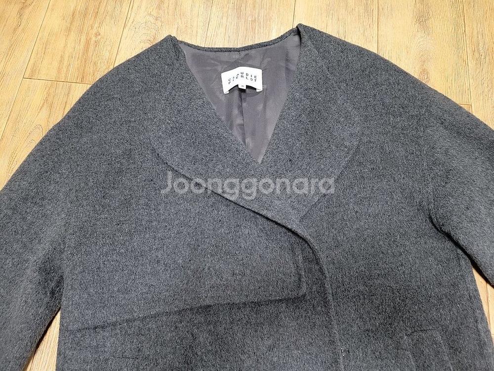 끌로디피에로(claudie pierlot) 밍크퍼 캐시울코트 55--1