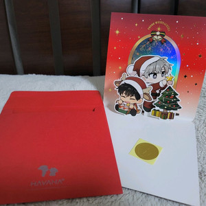 유우지 패션 크리스마스 팝업 카드