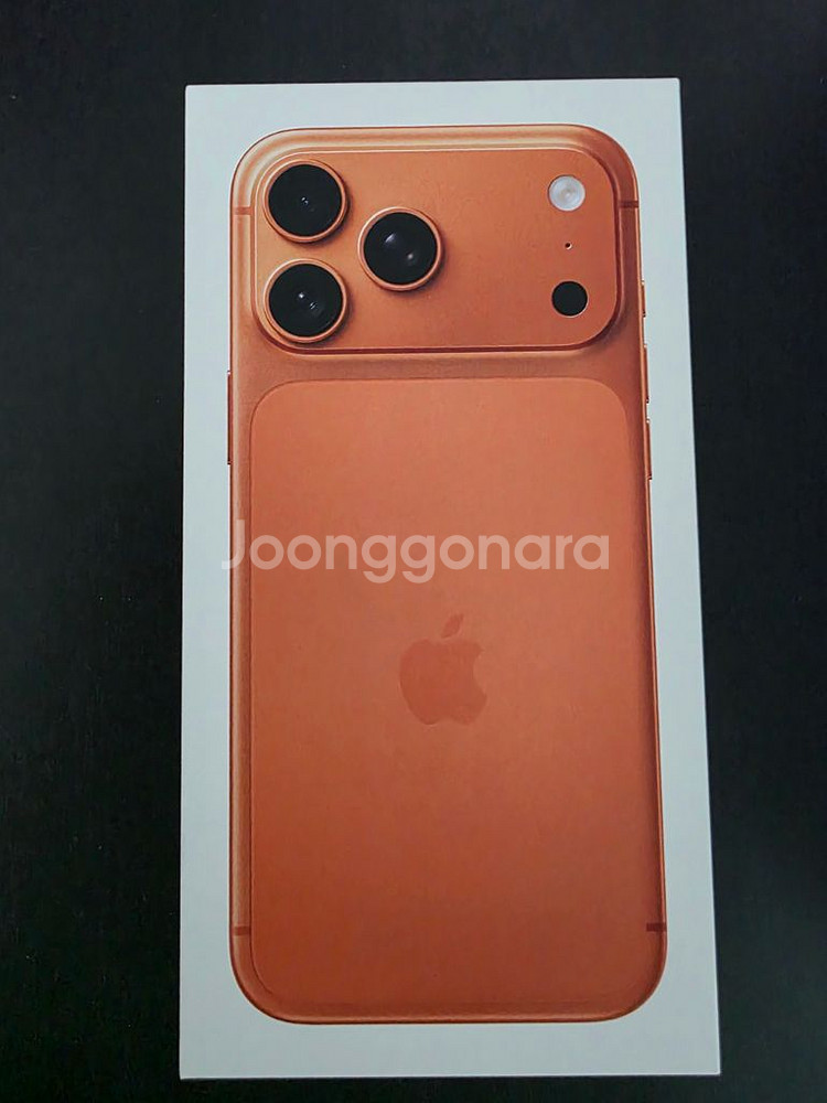 자급제 미개봉 아이폰 17 프로맥스 Pro max 512 코스믹 오렌지--0