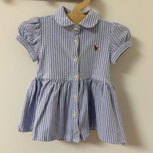 폴로 랄프로렌 베이비 스트라이프 셔츠 원피스(12m)