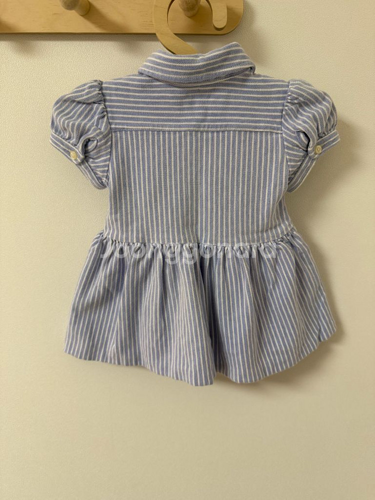 폴로 랄프로렌 베이비 스트라이프 셔츠 원피스(12m)--2