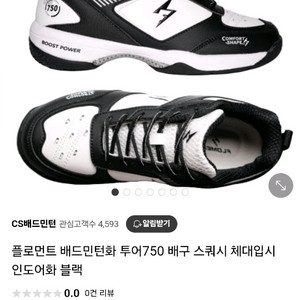 플로먼트 배드민턴화 260 새상품