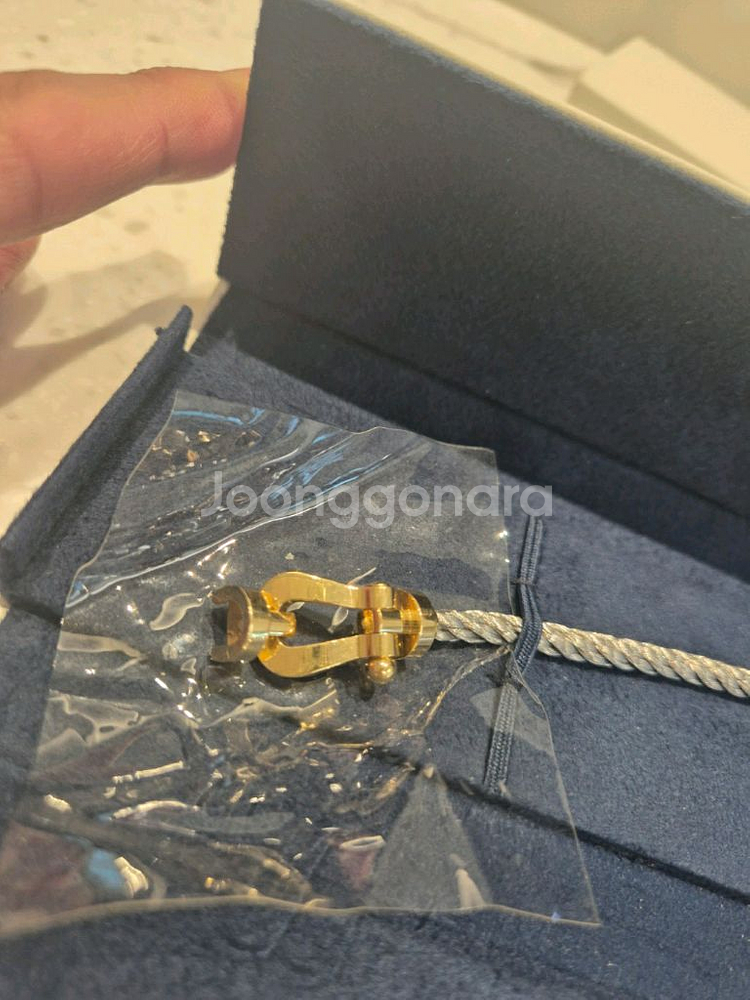 프레드 팔찌 라지 옐로우골드 18호--1