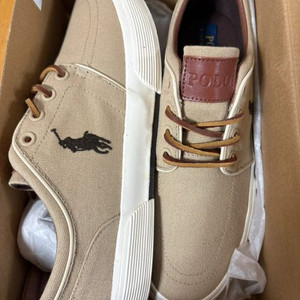 (새상품)폴로 랄프로렌 팩손 로우 카키 캔버스 275mm 풀박스