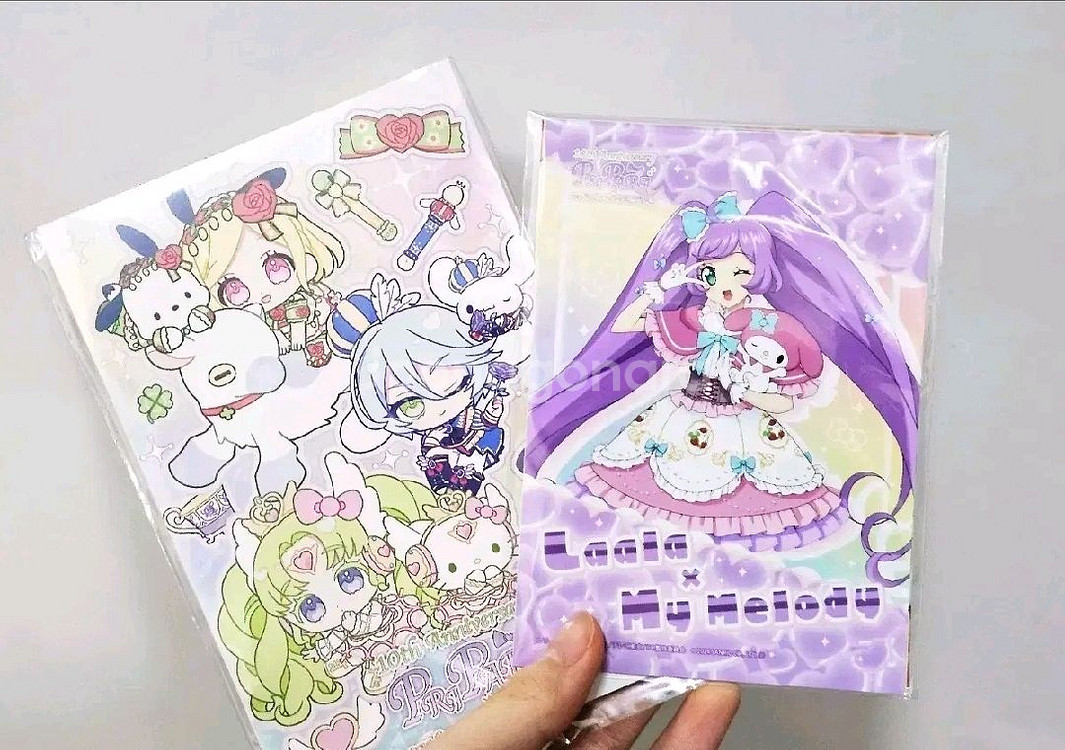 프리파라 산리오콜라보 L브로마이드 + 트리콜로르 엽서--0