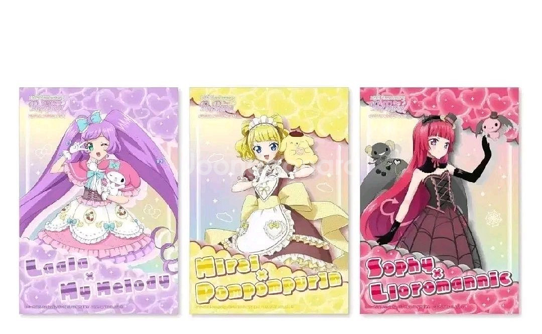 프리파라 산리오콜라보 L브로마이드 + 트리콜로르 엽서--1