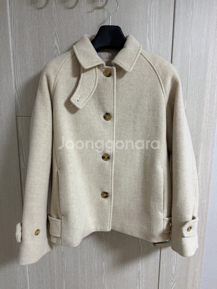 파사드패턴 캐시미어 하프코트 오트밀 M--1