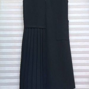 블루페페> 브이넥 조끼 롱원피스