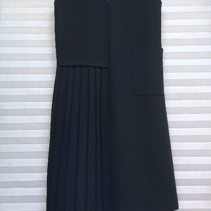 블루페페> 브이넥 조끼 롱원피스