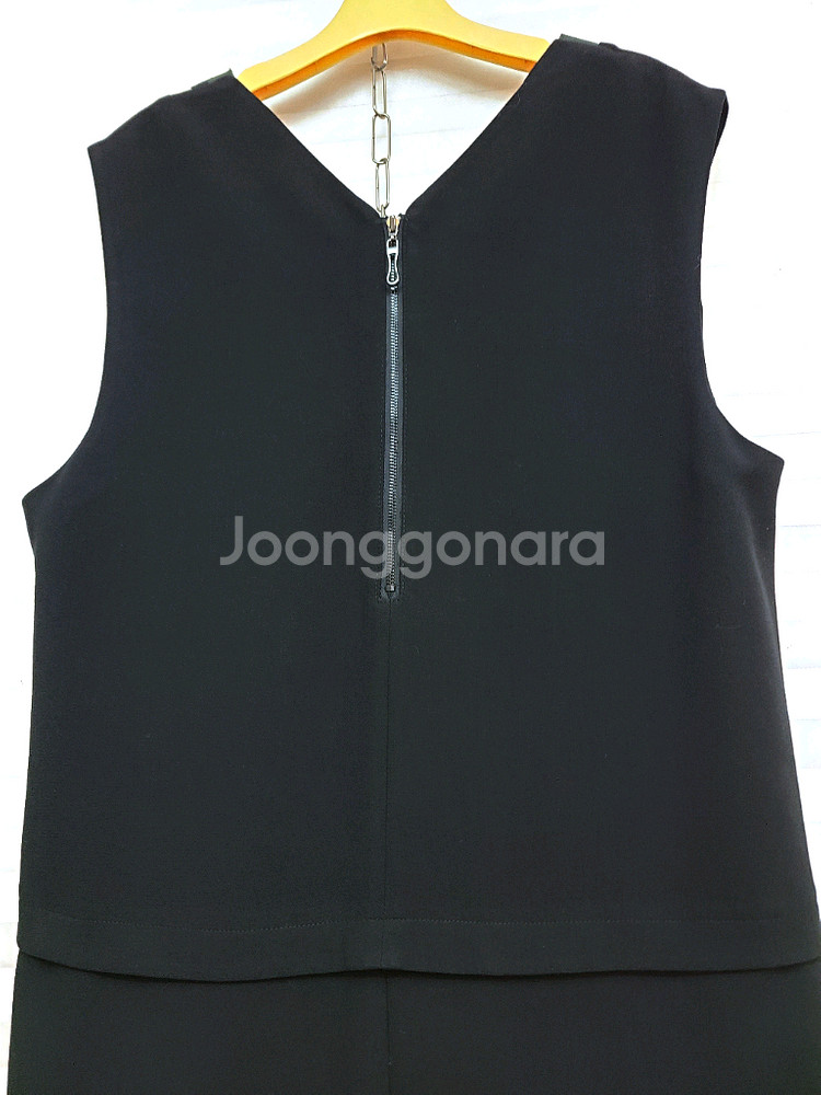 블루페페> 브이넥 조끼 롱원피스--5