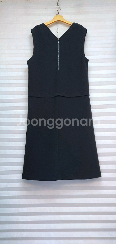 블루페페> 브이넥 조끼 롱원피스--4