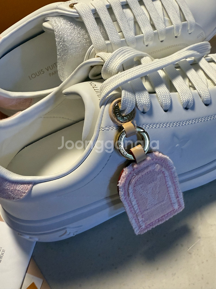 25SS 루이비통 타임아웃 스니커즈 37사이즈 핑크--4