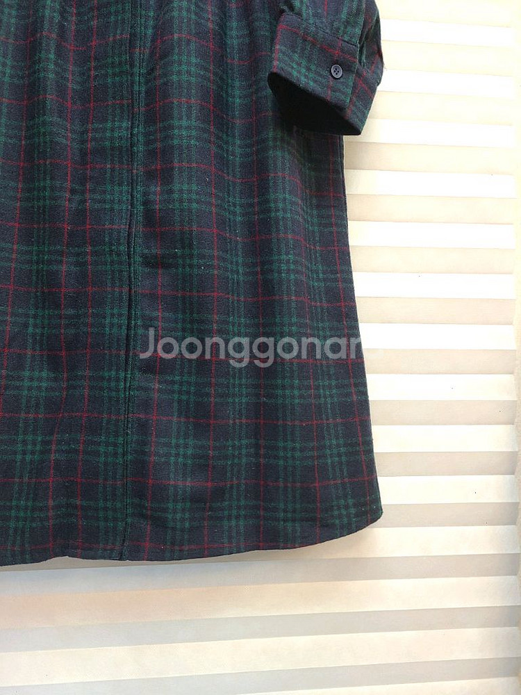 버버리 체크 롱원피스/아우터--3