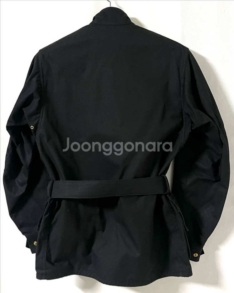 바버 인터네셔널 벨티드 왁스 자켓--4