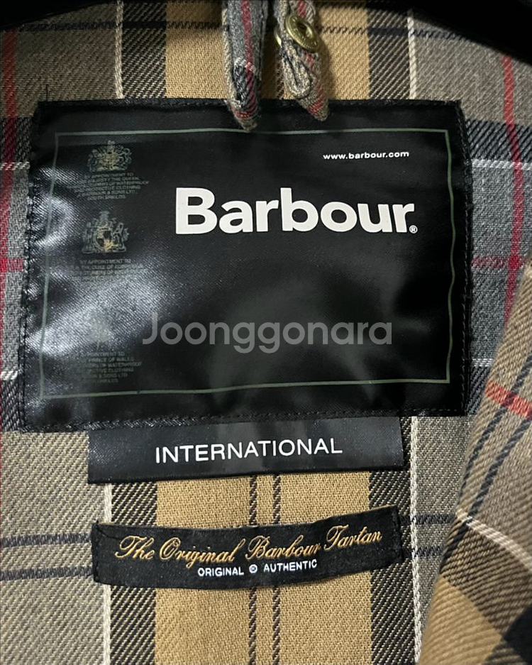 바버 인터네셔널 벨티드 왁스 자켓--6