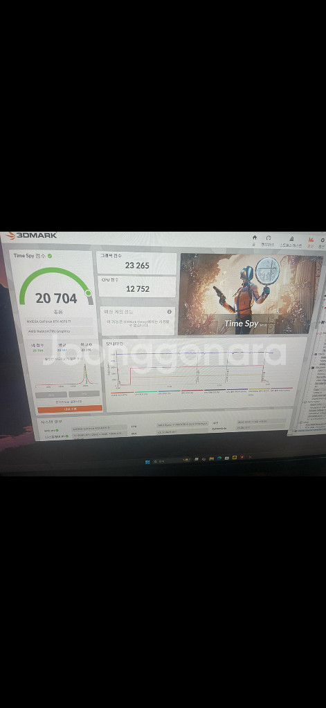 Asus rtx4070ti rog strix 풀박 A급--8