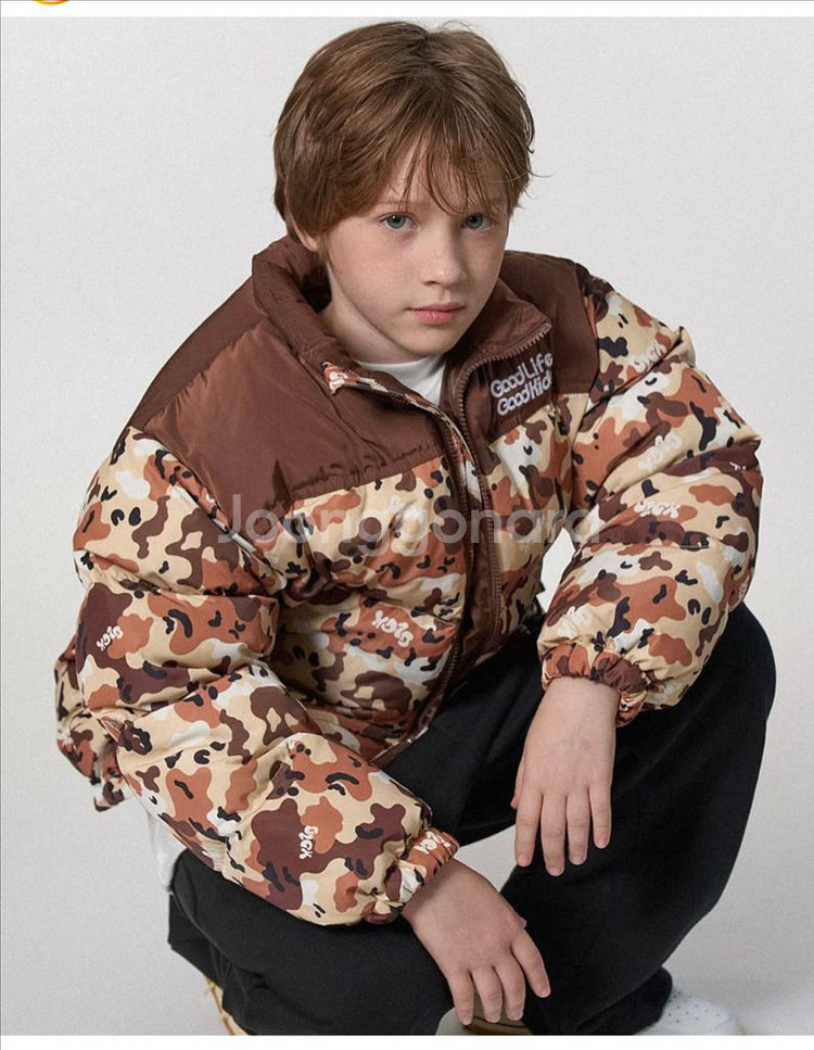 [새상품]히로 glgk 구상 눕지 패딩 브라운 160--0