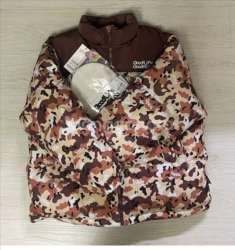 [새상품]히로 glgk 구상 눕지 패딩 브라운 160--1