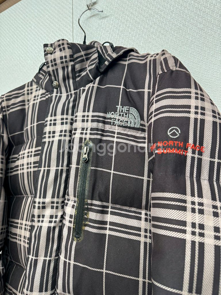 노스페이스 써밋시리즈 브라운 체크패딩 (100)--1