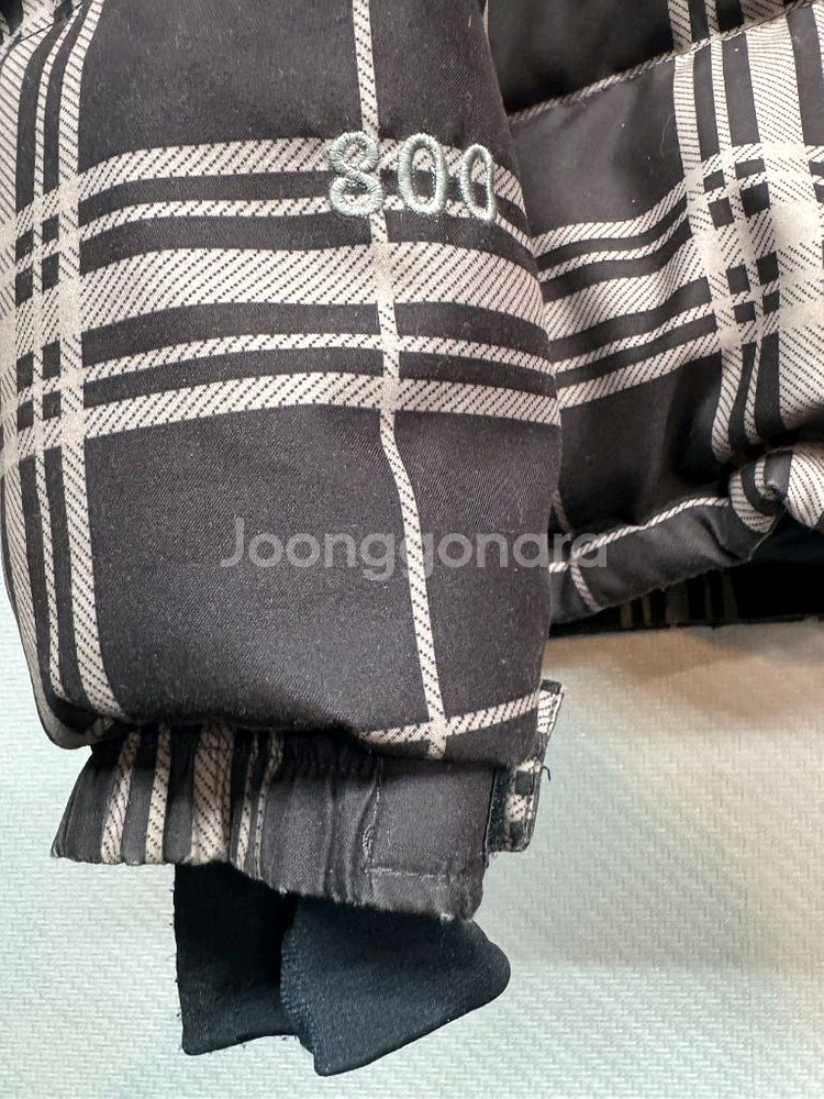 노스페이스 써밋시리즈 브라운 체크패딩 (100)--2