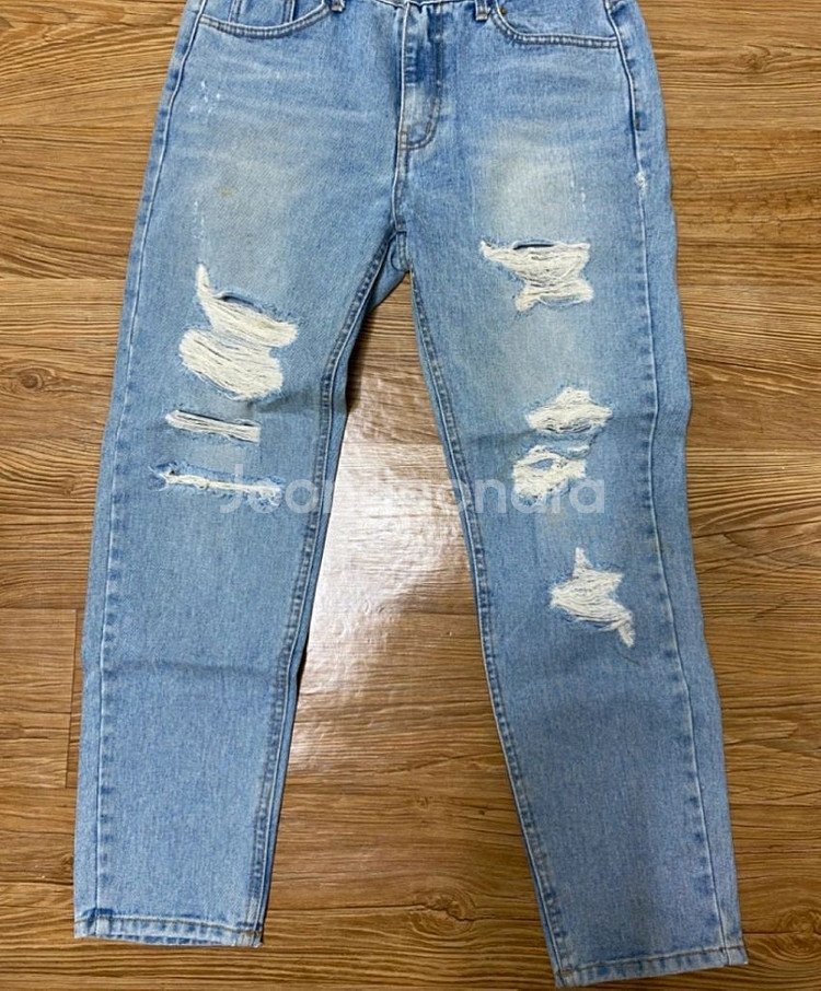 밴딩 데님 진 허리 29~31 사이즈--0