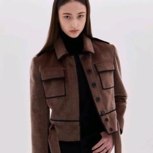 아상블라주 송치자켓