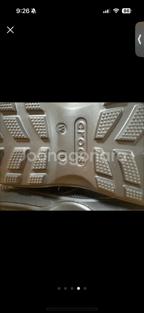 (새상품,최종가격)크록스 핸들 여성 레인부츠 250--3