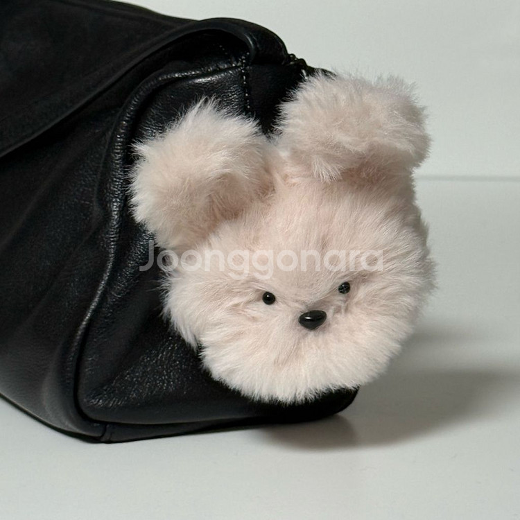 토끼얼굴 모루인형키링--1