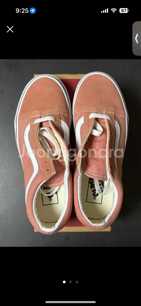 (새상품)반스 올드스쿨 로즈핑크 225--0