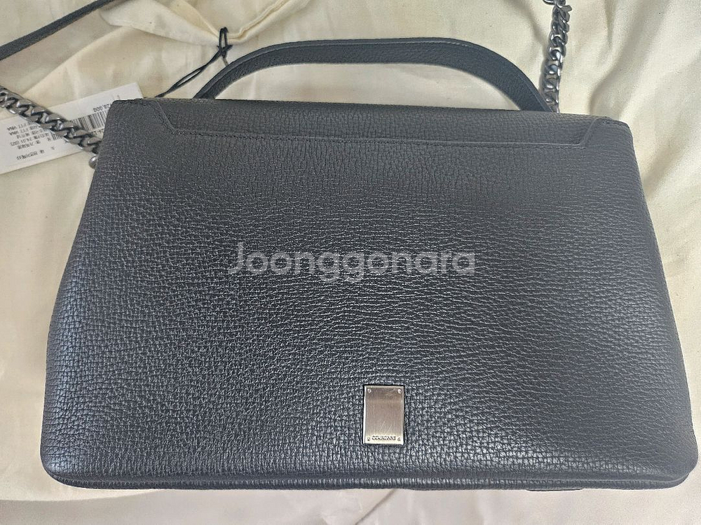 1회착용/거의새상품)쿠론 셀레나 플로츠 토트백24 블랙--4