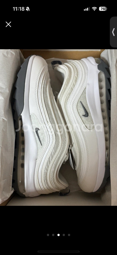 (새상품)나이키 에어맥스 97 남성 골프화 화이트 275--2