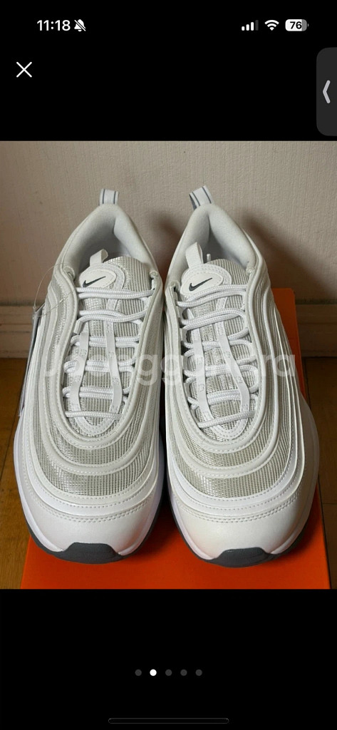 (새상품)나이키 에어맥스 97 남성 골프화 화이트 275--1