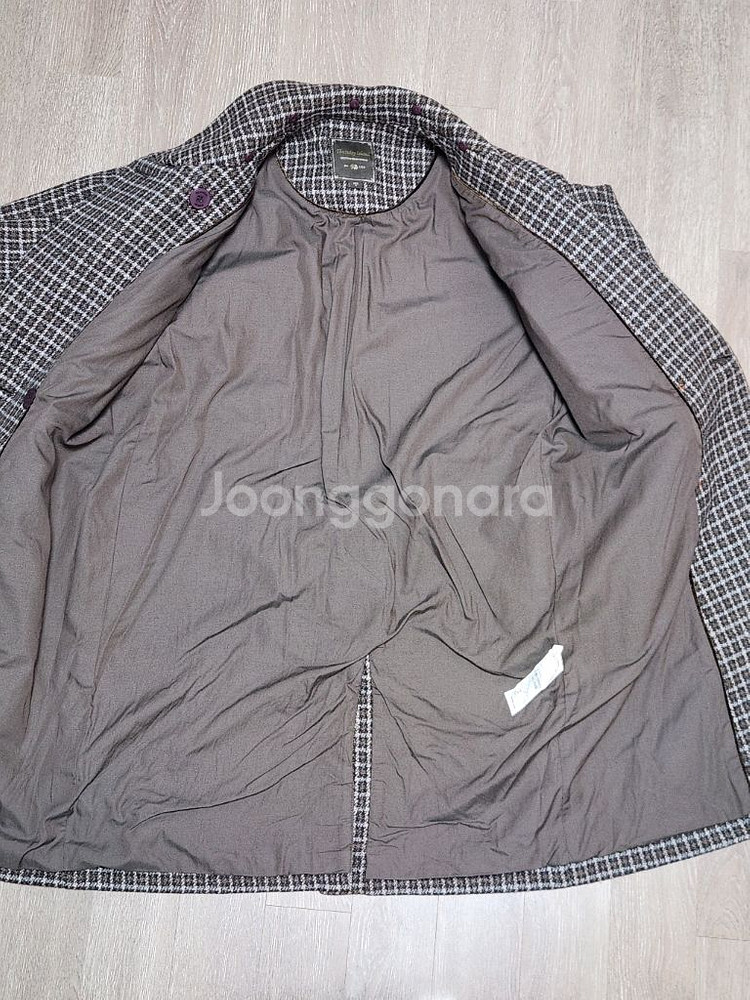 써스데이아일랜드 폭스퍼 체크코트 일반택포 9.5--5