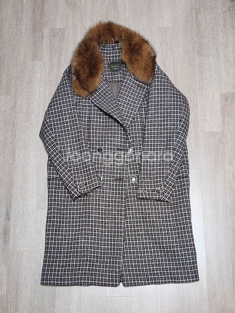 써스데이아일랜드 폭스퍼 체크코트 일반택포 9.5--3