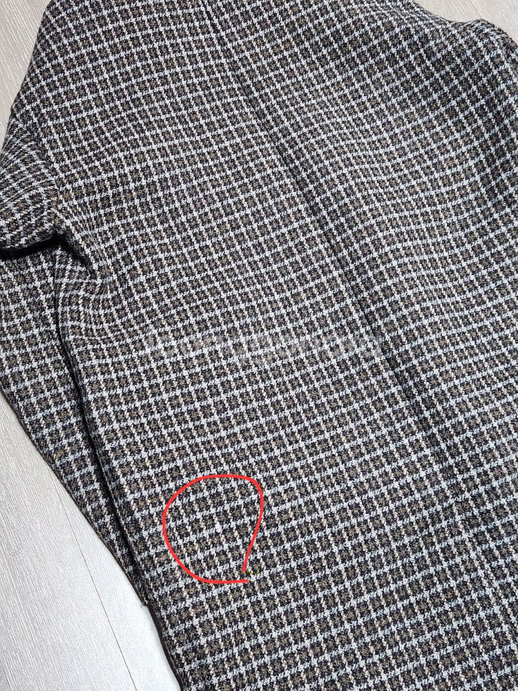 써스데이아일랜드 폭스퍼 체크코트 일반택포 9.5--9